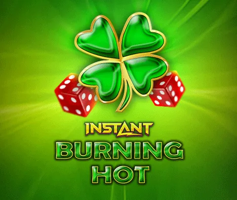 Burning Hot Instant için özgün tanıtım görseli: slot oyunu düzenini soyut geometrik desenle gösterir.