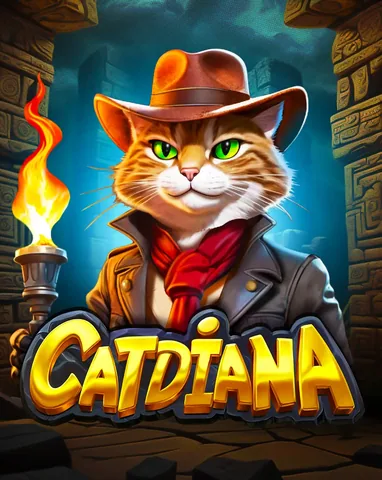 Catdiana için özgün tanıtım görseli: slot oyunu düzenini soyut geometrik desenle gösterir.