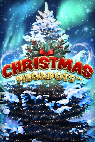 Christmas Megapots için özgün tanıtım görseli: slot oyunu düzenini soyut geometrik desenle gösterir.