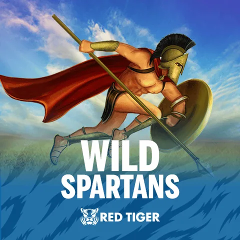Wild Spartans için özgün tanıtım görseli: slot oyunu düzenini soyut geometrik desenle gösterir.